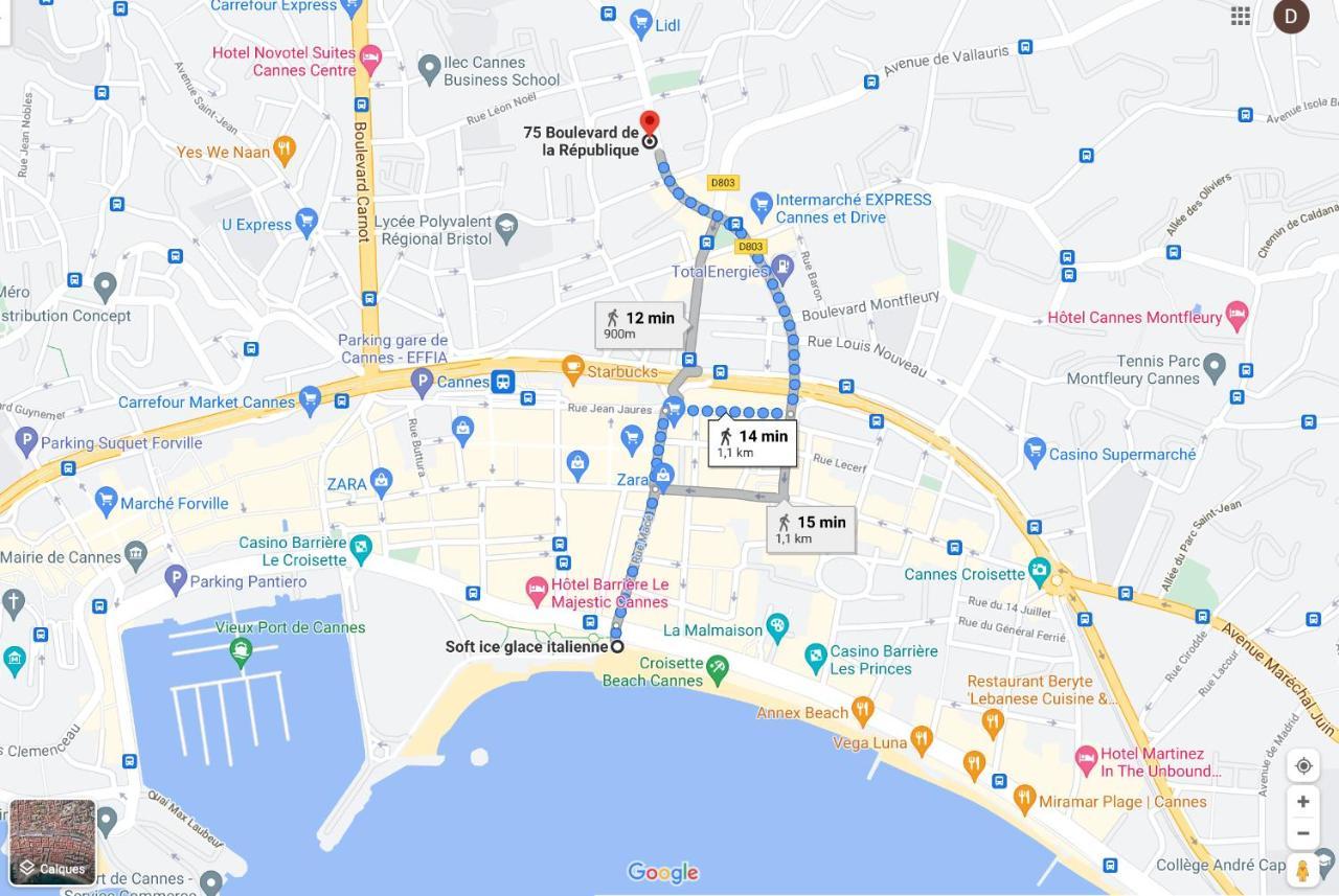Superbe Appartement Idealement Situe A Cannes Exteriör bild